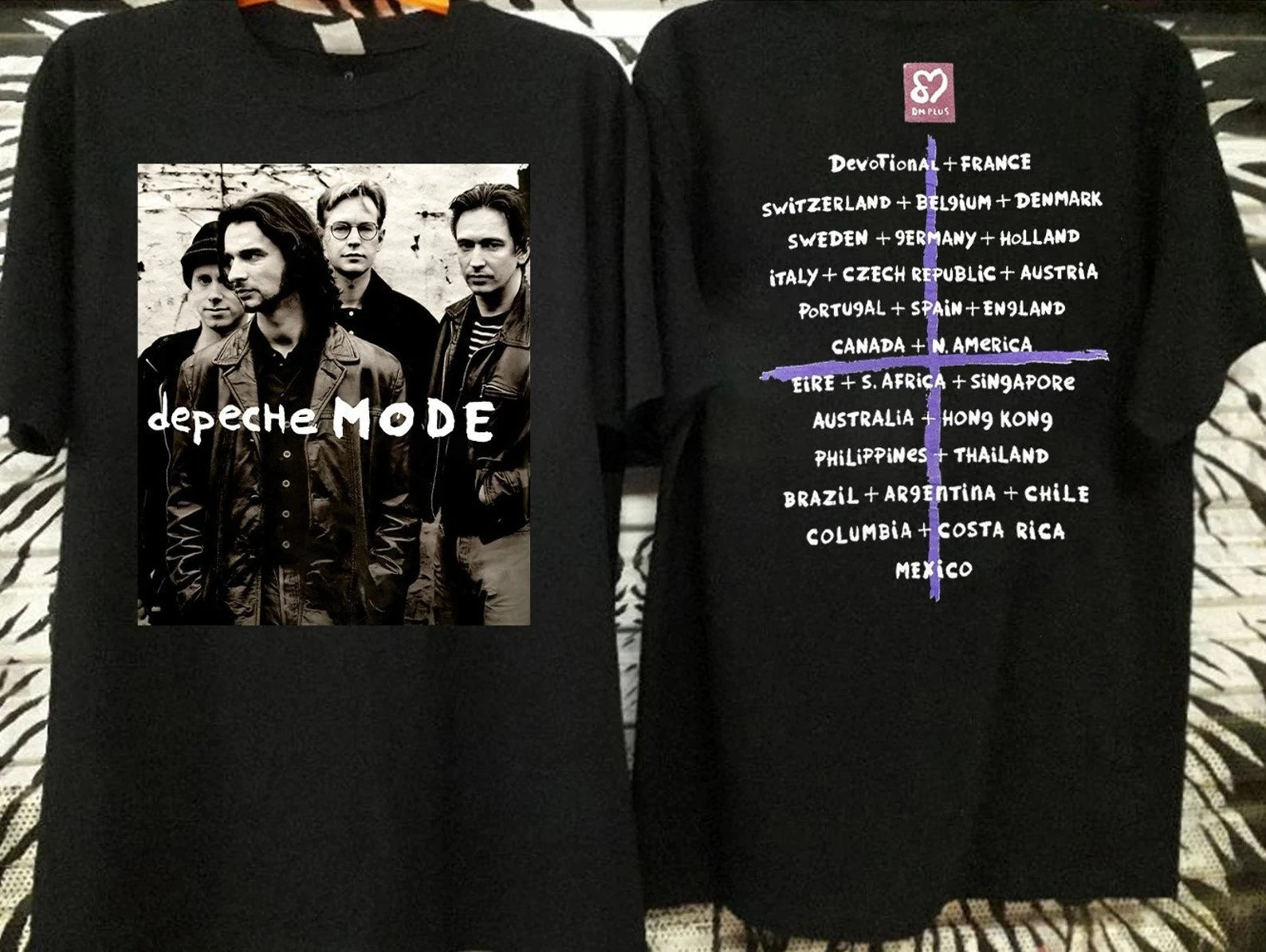 1993 Depeche Mode Faith Devotional World Tour Concert 90s Shirt