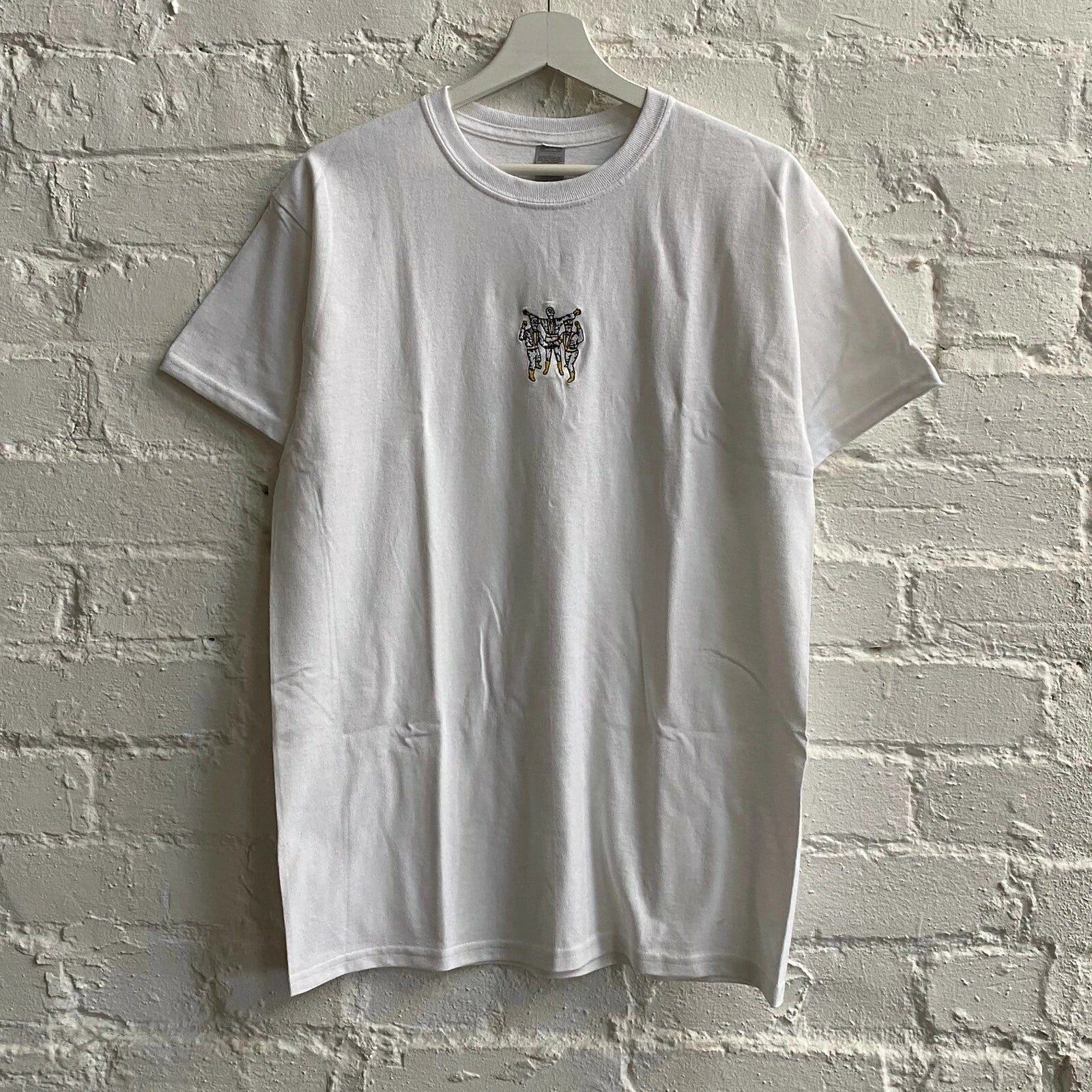 Actual Fact Beastie Boys Intergalactic White Embroidered Tee T-Shirt