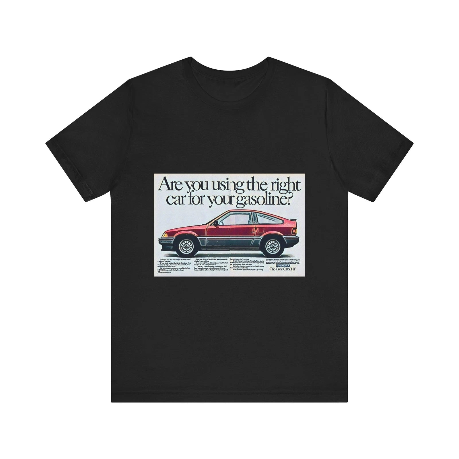 Are You Using The Right Car For Your Gasoline SS Unisex Jersey Short Sleeve Tee