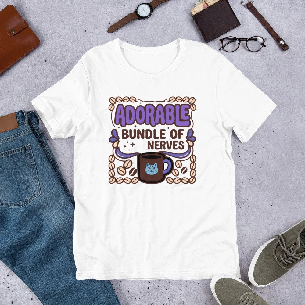 Adorable Bundle Of Nerves - Unisex T Shirt - Size XS
