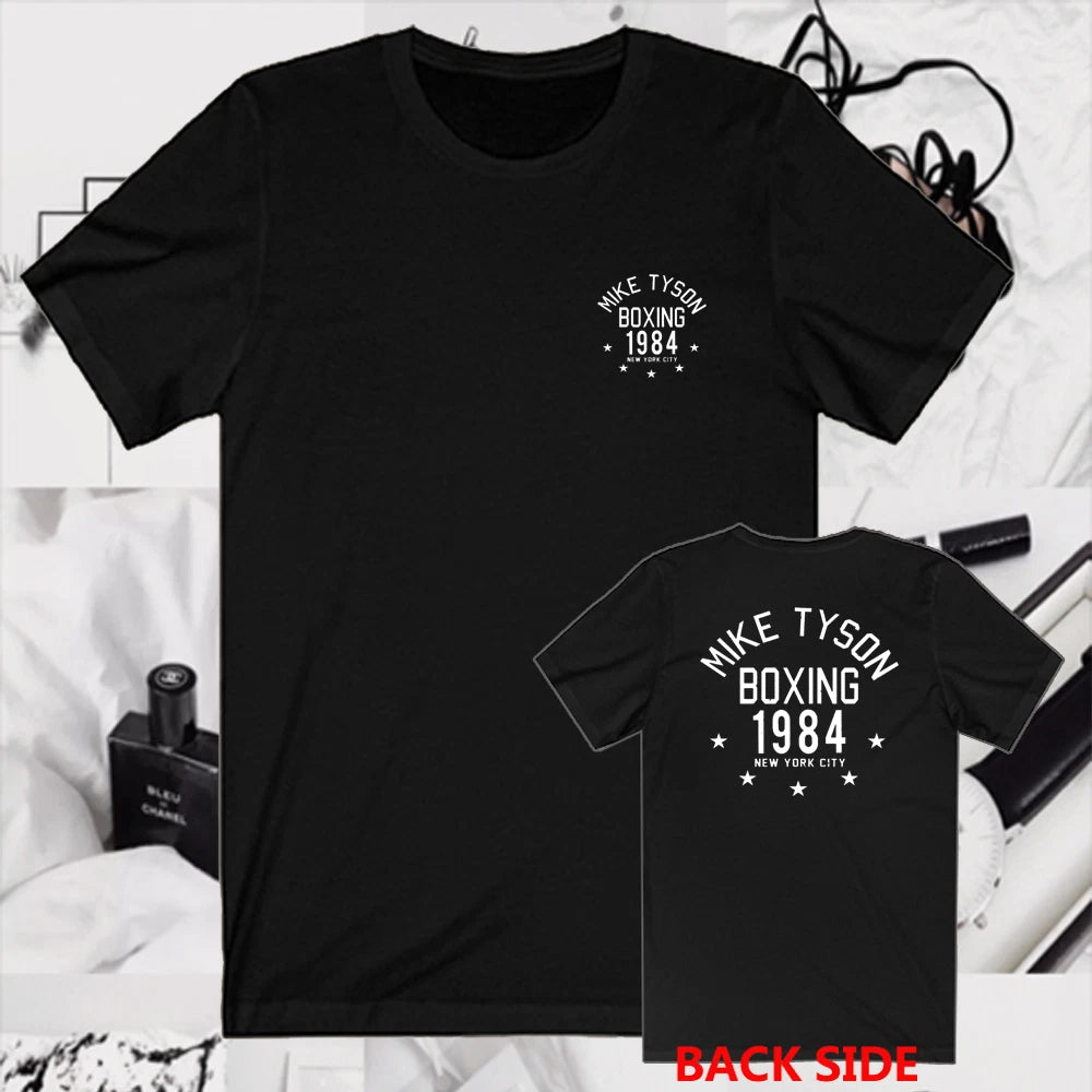 Mike Tyson Boxing 1984 Men's Black Size S to 5XL