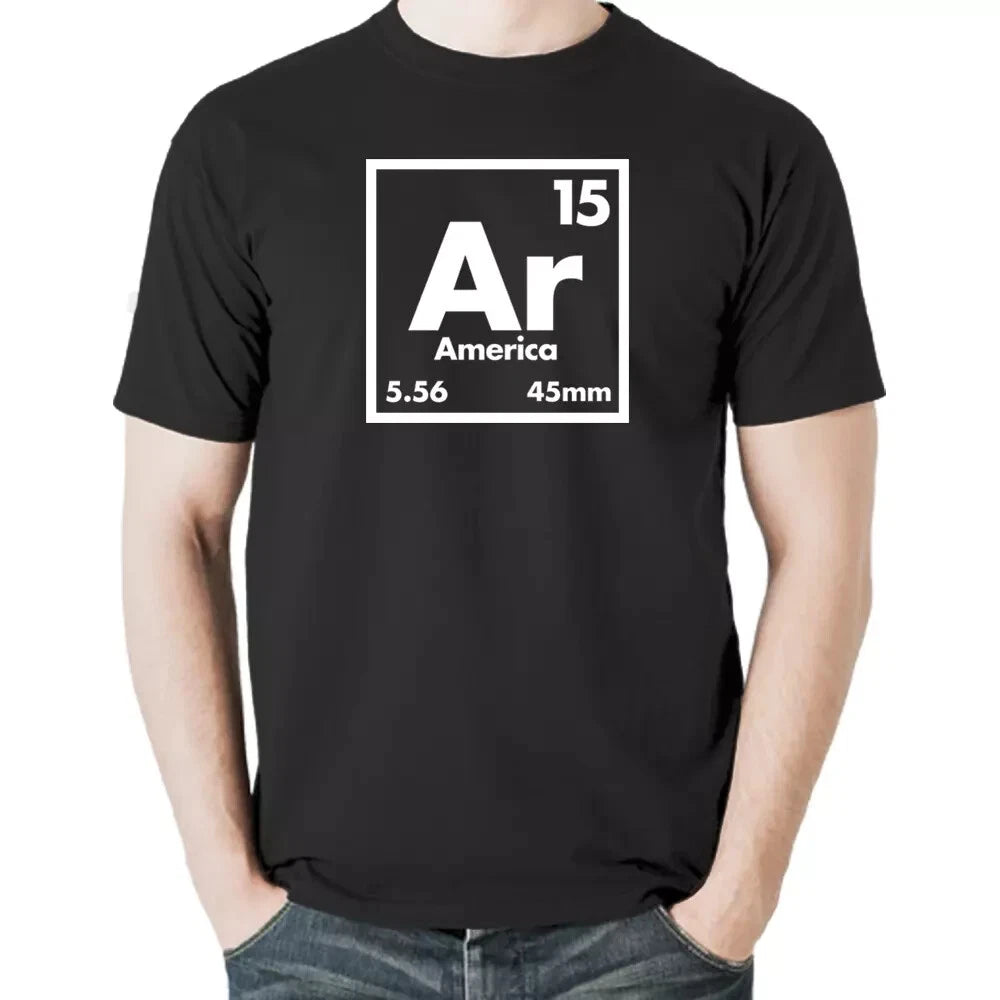 Ar 15 Periodic, Military Army Warrior Guns Assault Rifle Gun T Shirt Gift New