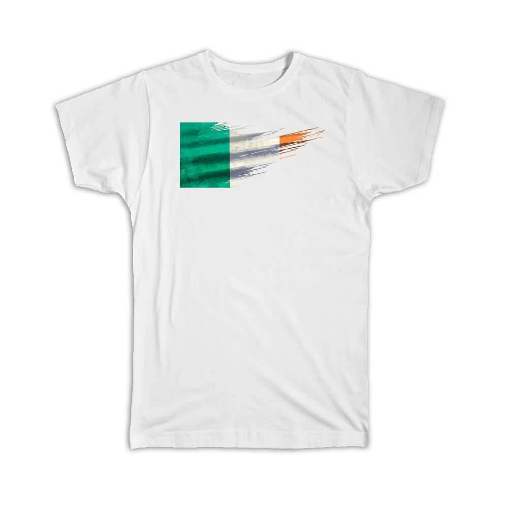 Gift T-Shirt : Ireland Flag Modern Country Expat