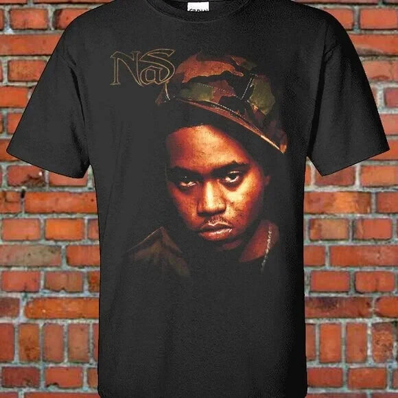 Nas Big Face Graphic Tee Unisex Hip-Hop Music