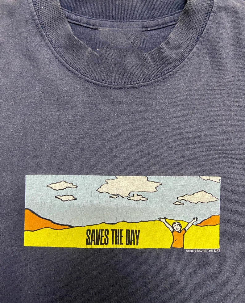 Saves the Day Music For Lovers Black T-Shirt Cotton Full Size