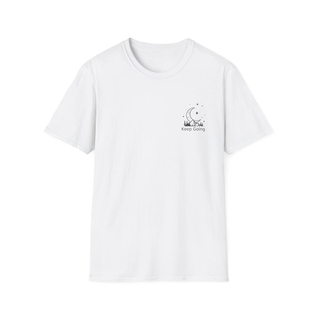 Sleeping Cat Moon T-Shirt | Minimal Cute Cat Moonline Art