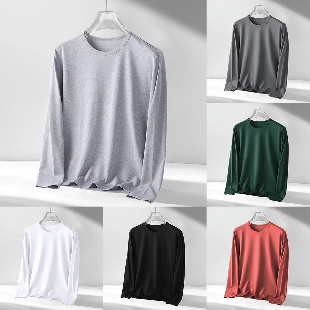 Spring Fall Wear Mens Casual T Shirt Lightweight Tee Fashionable Casual Wear