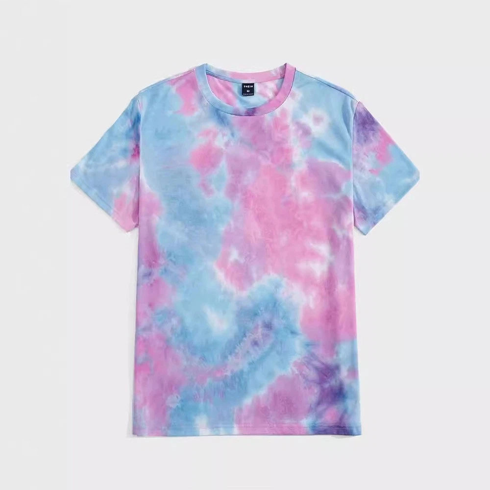 Mens printed pullover tshirt roundneck short sleeve for daily and holiday