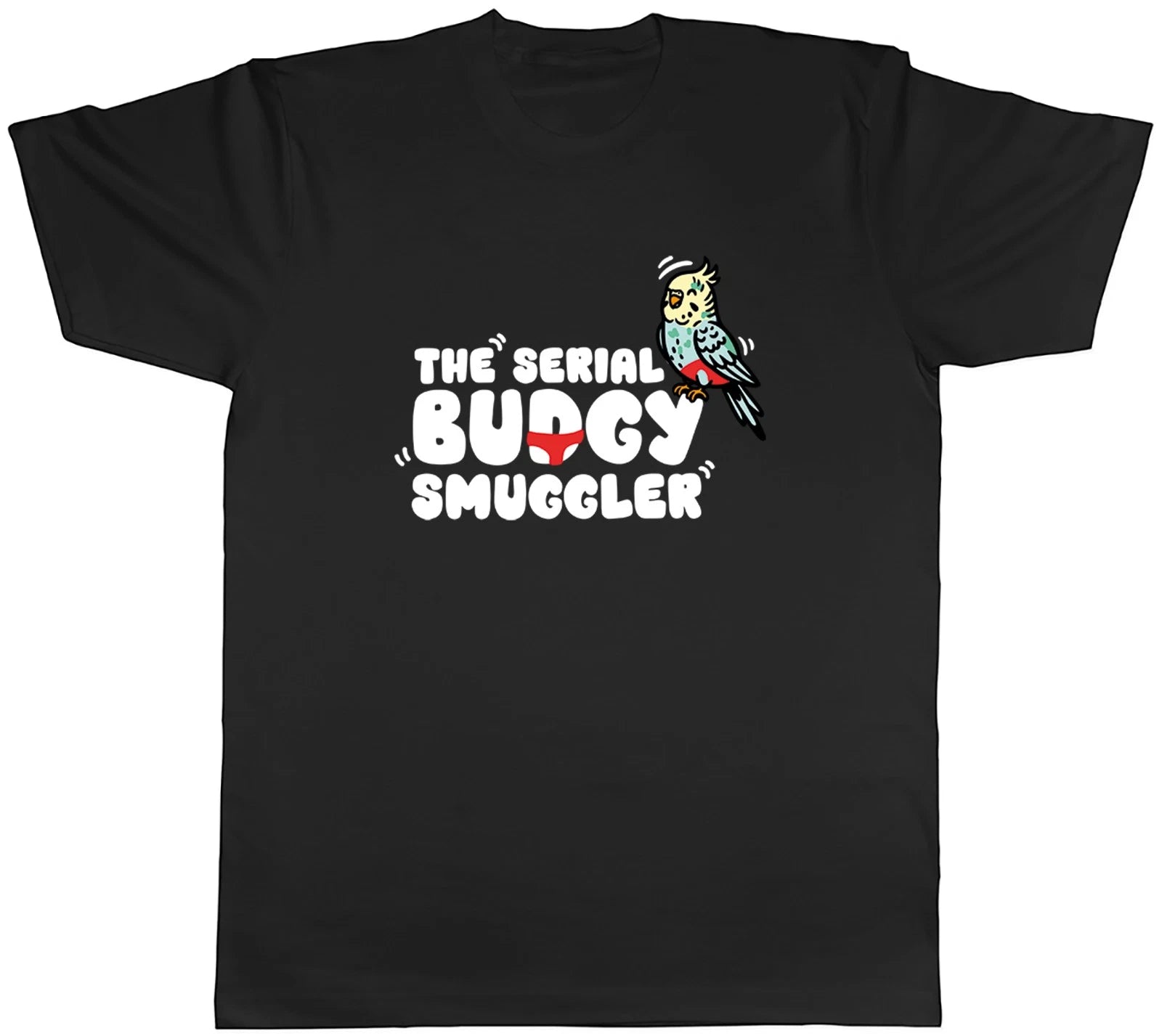 The Serial Budgie Smuggler Funny Mens T-Shirt Tee Gift Top
