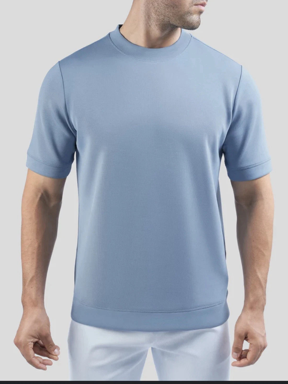 Fioboc Men's Modal Blend SS SlimFit TShirt  High Tec 4 Way Stretch Fabric NWT SM
