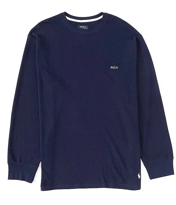 Polo Ralph Lauren Sleep Shirt Mens 1XT Waffle Knit Thermal Crewneck Pajama NEW