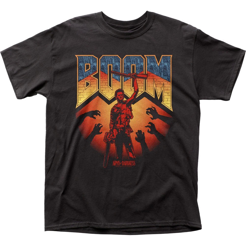 Army Of Darkness Boom Mens T Shirt Classic Pop Culture Movie Tee New Black