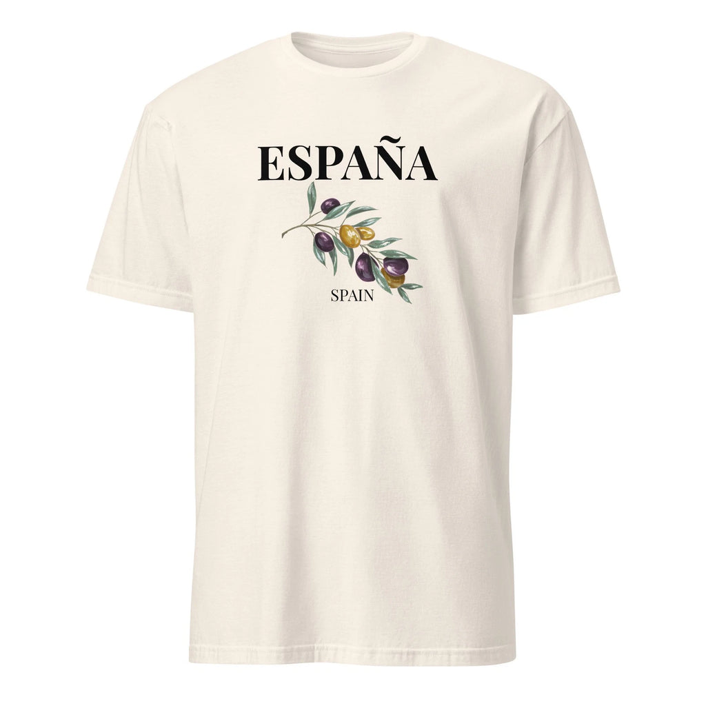 Espana T-Shirt Watercolor Olive Cluster Art, Modern Mediterranean Soul Graphic