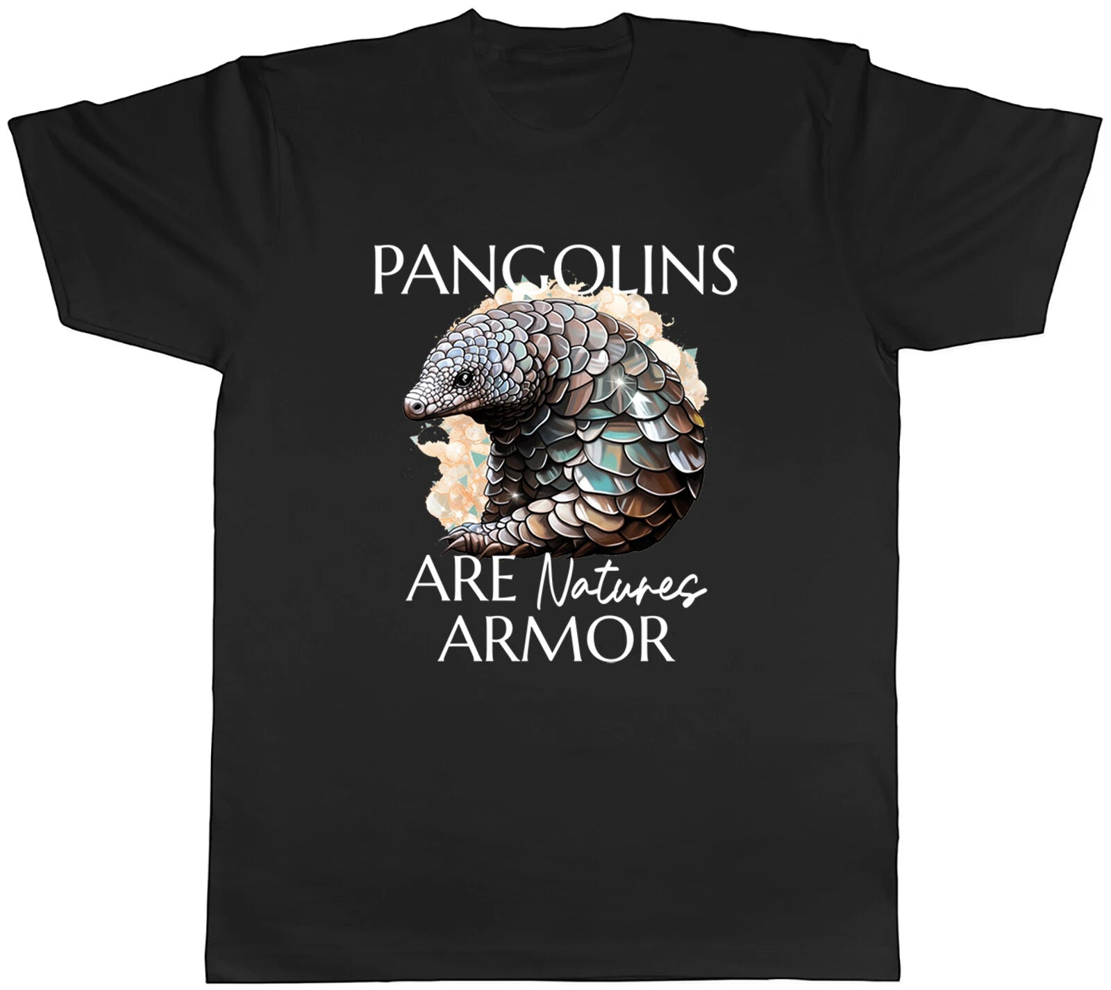 Pangolin Lover Mens T-Shirt Natures Armor Wildlife Tee Gift