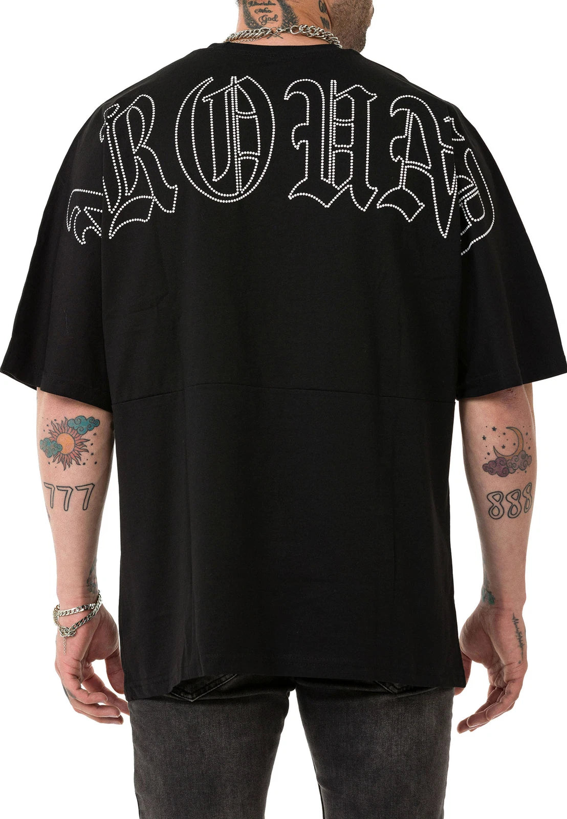 Redbridge Men's T-Shirt Oversized Wide Cut Around Casual Shirt Men's
