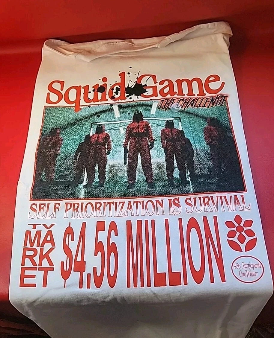 Squid Games Money Pig Market T Shirt L New With Tags Retail $40.00