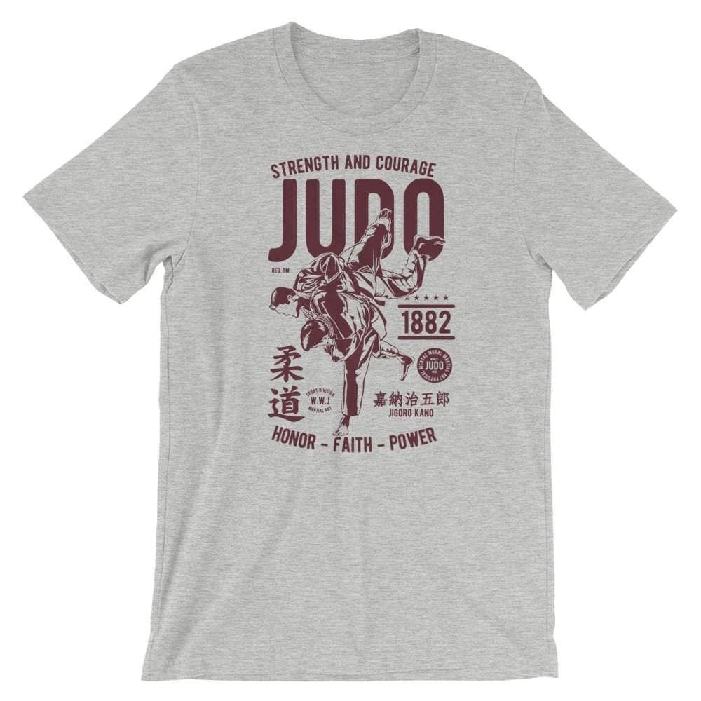 Judo T-Shirt. 100% Martial Arts Cotton Premium Tee NEW
