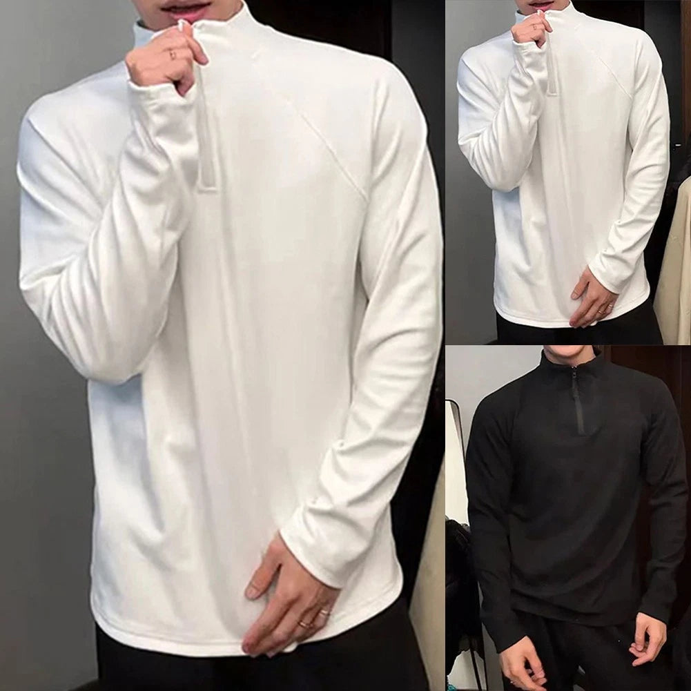 Men Modern Style Long Sleeve Pullover for Active Days and Simple Looks