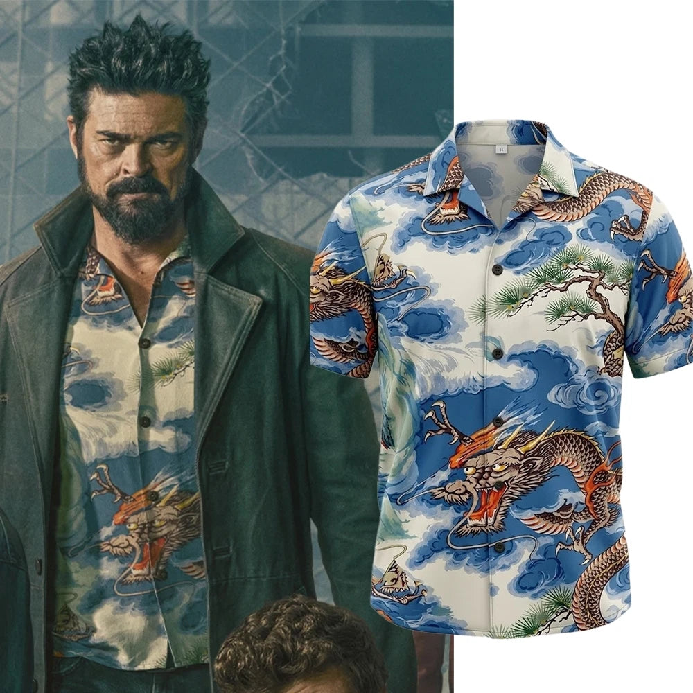 The Boys Season 5 Billy Butcher Japanese Dragon Summer Hawaiian Shirt 2026