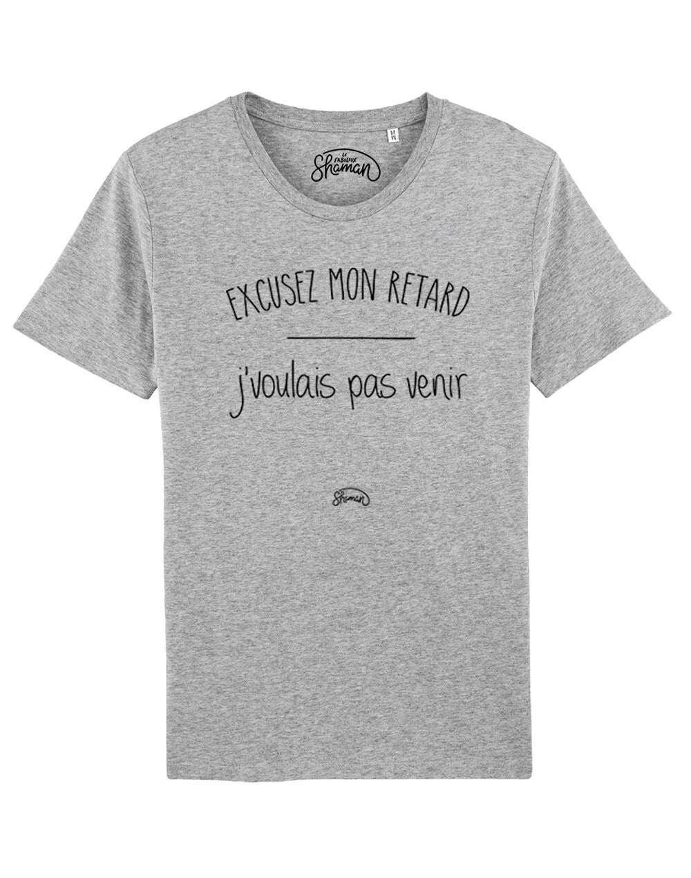 Men's Short Sleeve T-Shirt Excuse My Delay I Didn't Want To Come Gray Color