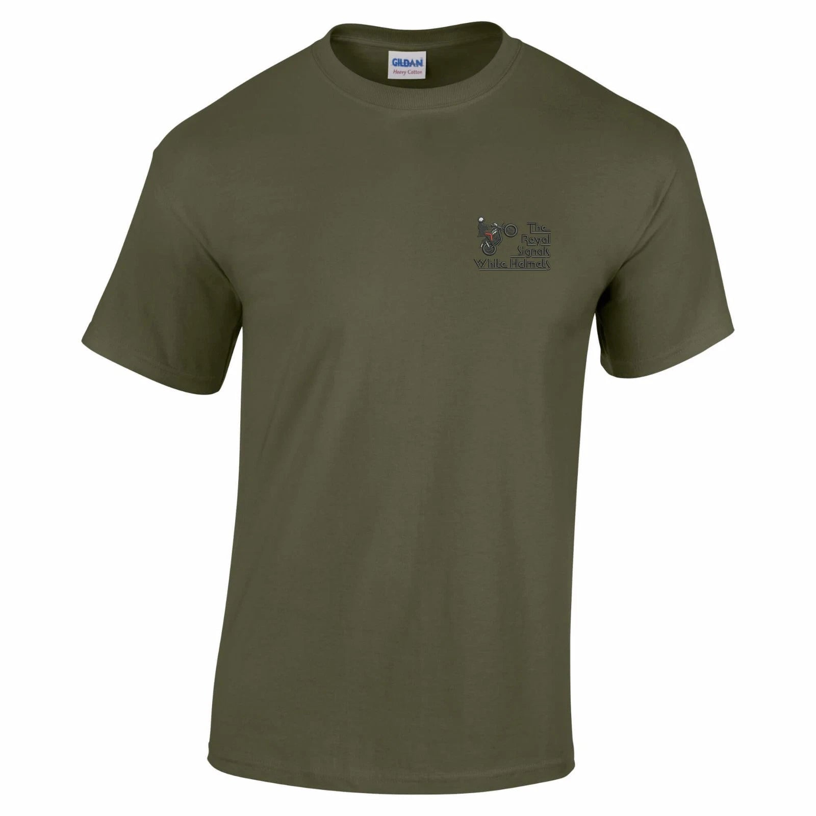 OFFICIAL Royal Signals White Helmets Embroidered T-Shirt