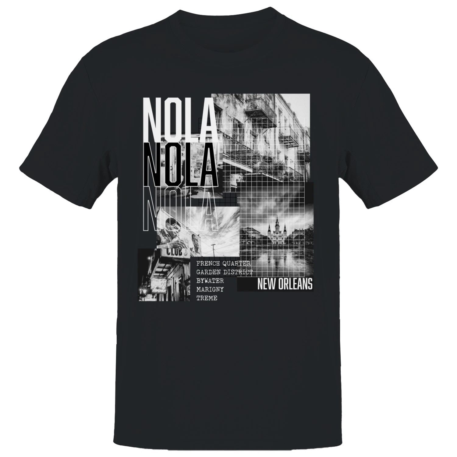 NOLA New Orleans Cityscape Collage Men's T-shirt