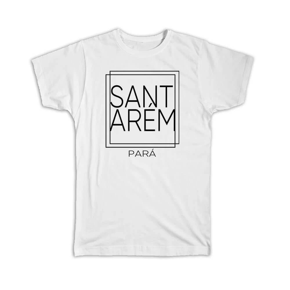 Gift T-Shirt : SANTAReM Para Square Modern Minimalist Font