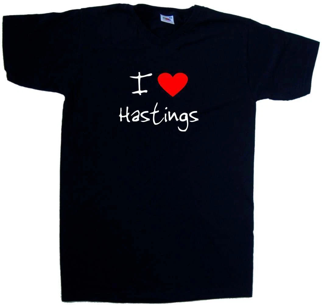 I Love Heart Hastings V-Neck T-Shirt