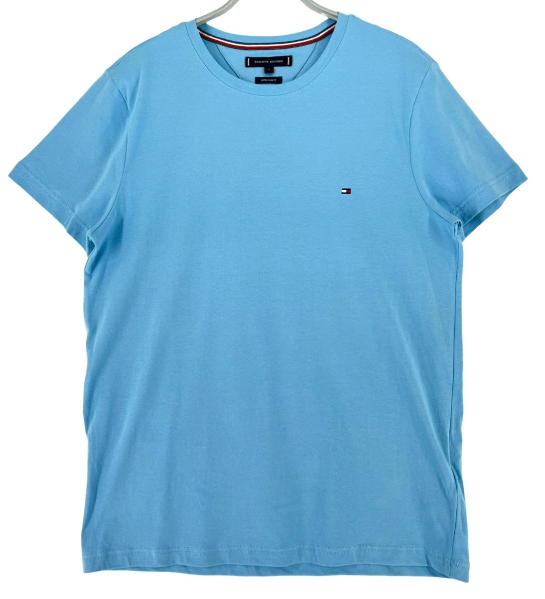 Tommy Hilfiger Mens Crew Neck Extra Slim Fit T-Shirt Size L Blue