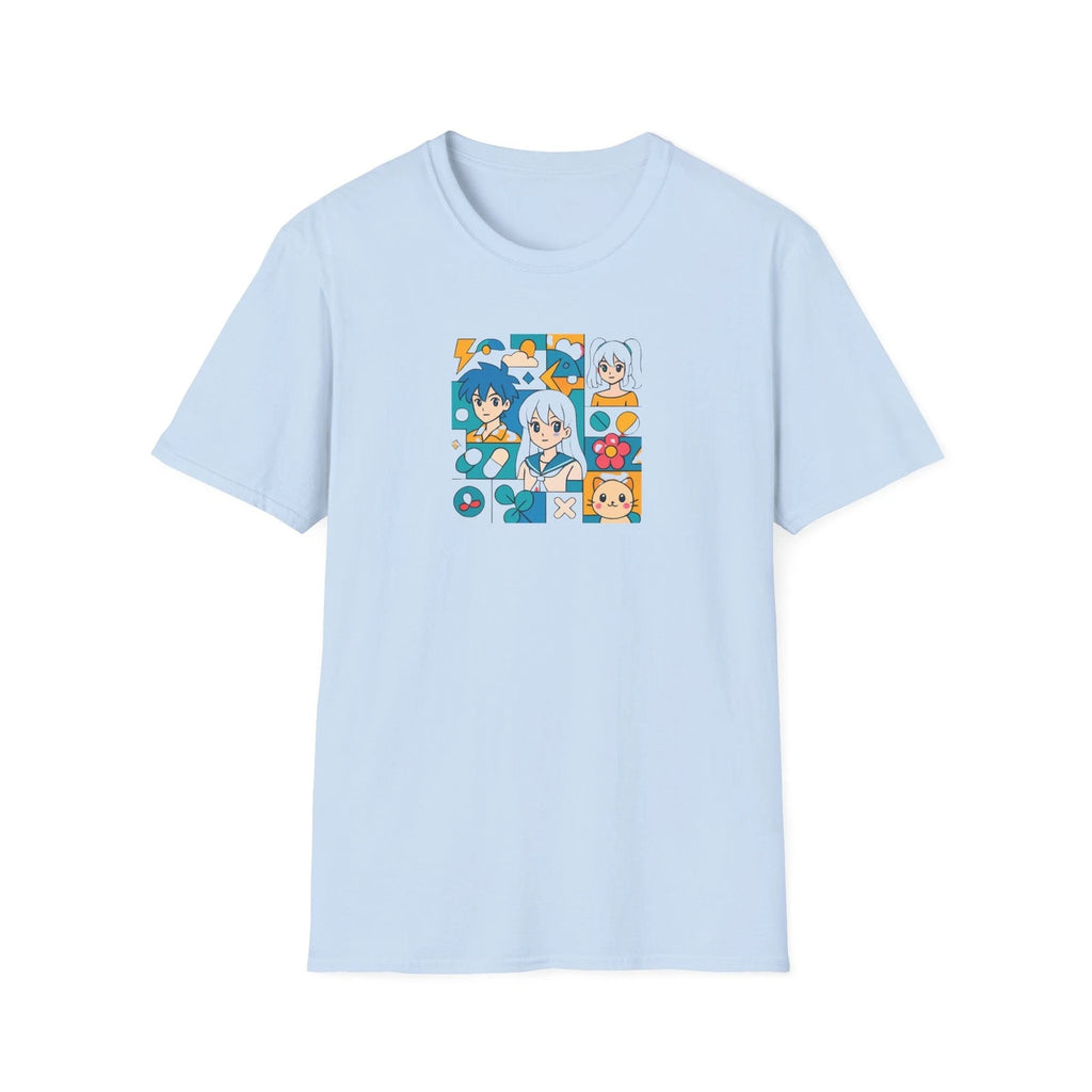 Anime Character Collage T-Shirt | Kawaii Faces, Icons chibi