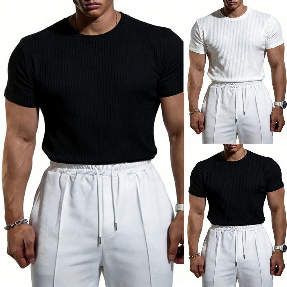For Running Slim Fit T-Shirt Crew Neck Tee Casual Wear Machine Washable