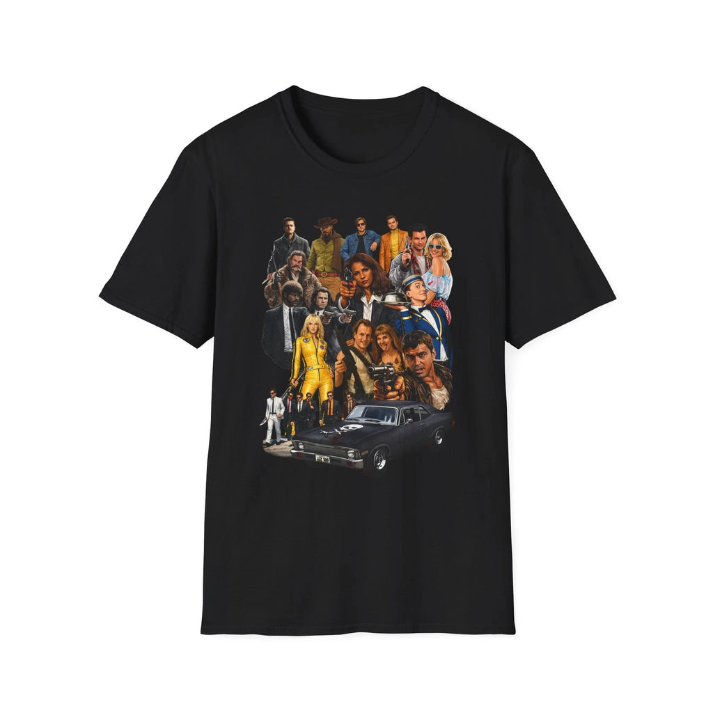 Tarantino Movie Characters T-Shirt | Retro Film Poster Style