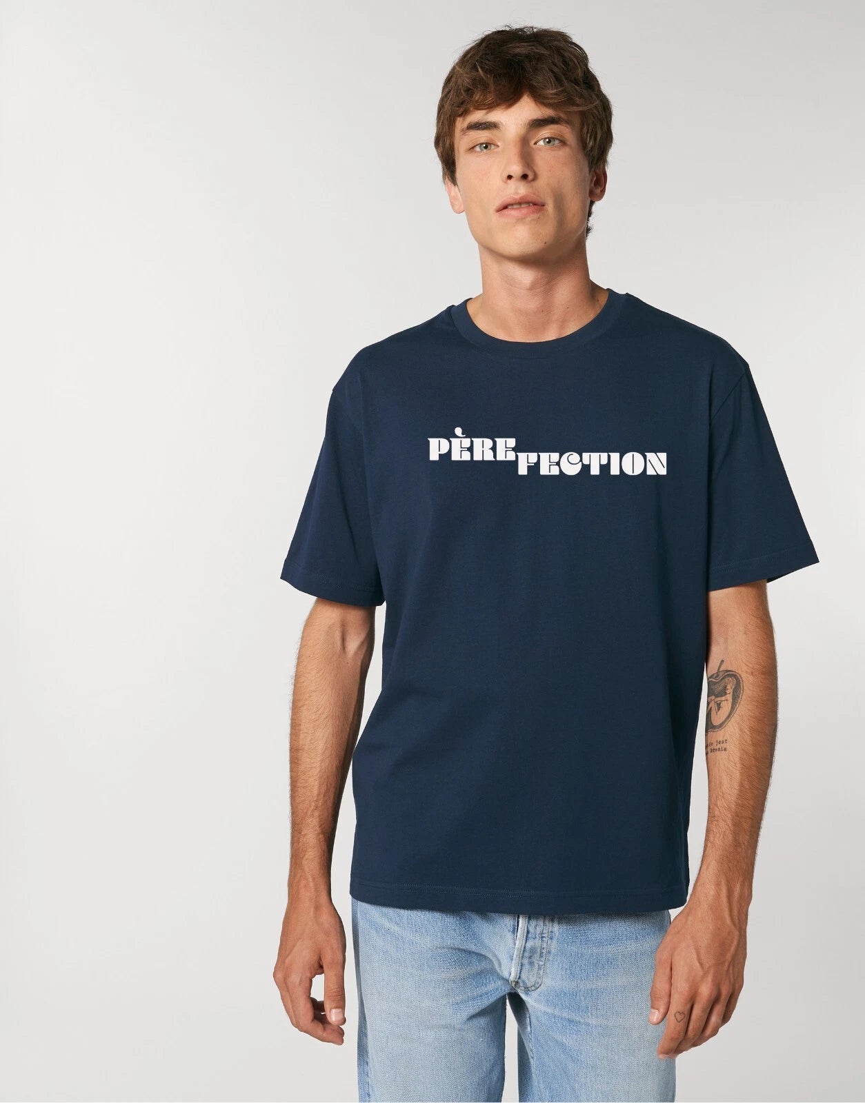 Men's Short Sleeve T-Shirt PERE FECTION Navy Blue