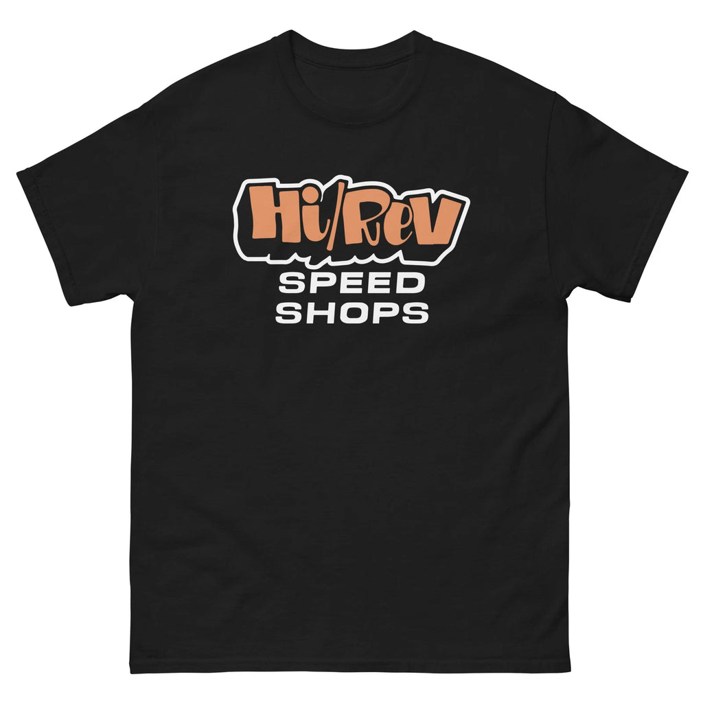 Hi/Rev Speed Shop Graphic Tee Shirt Unisex classic tee