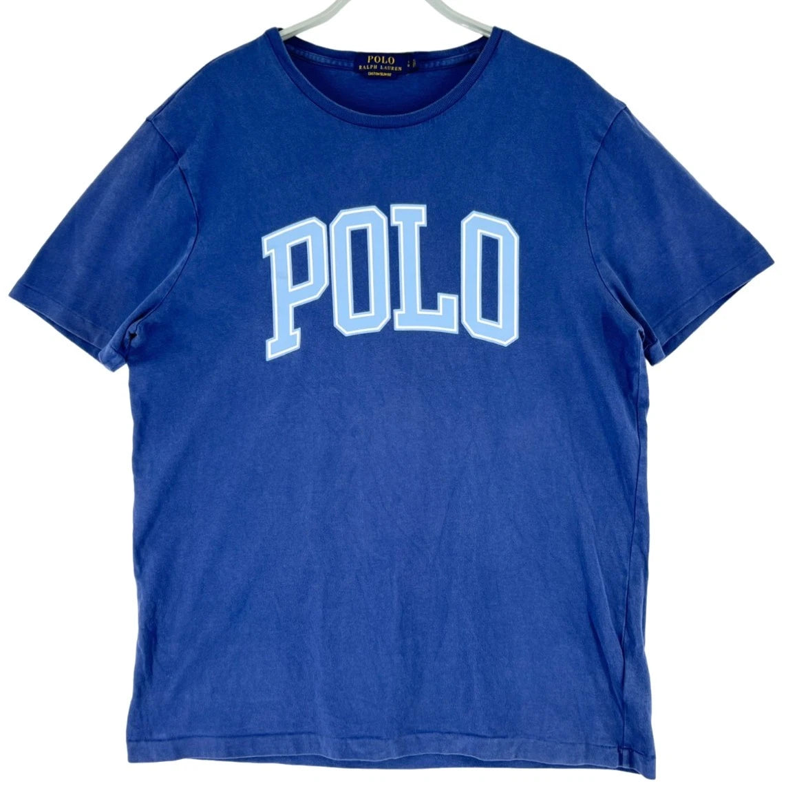 Polo Ralph Lauren T-Shirt Uomo Slim Fit Girocollo Cotone Blu Taglia L