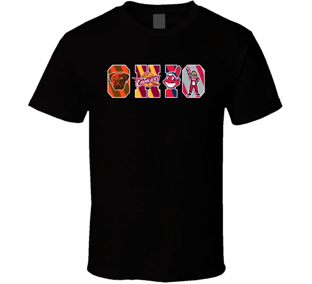 Cleveland Ohio Sports Teams Basketball Football College Baseball T Shirt