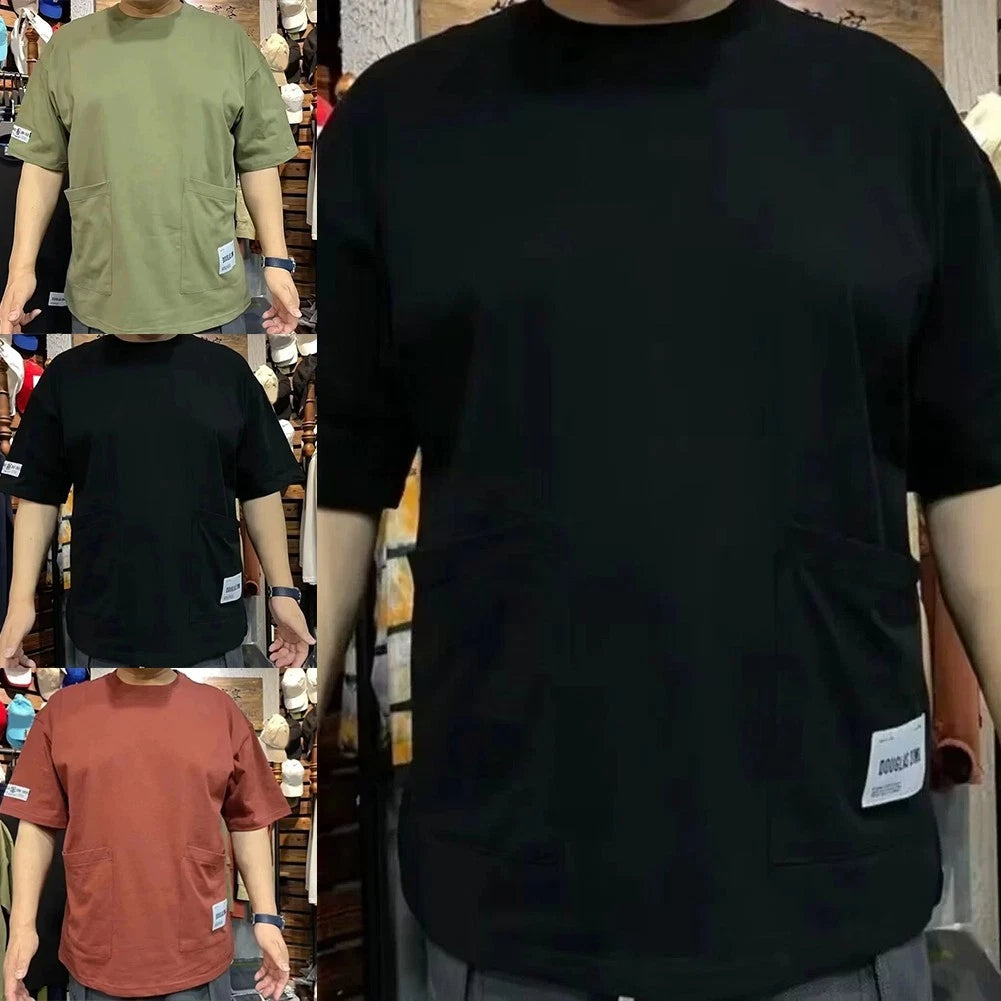 Stylish Summer Short Sleeve T Shirts for Men Featuring Multiple Pockets
