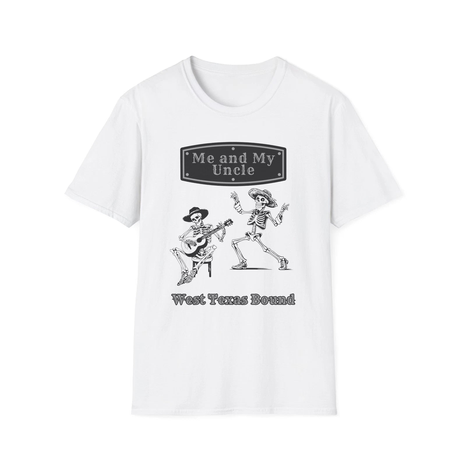 Grateful Dead Inspired Skeleton Festival Shirt - Me and My Uncle -