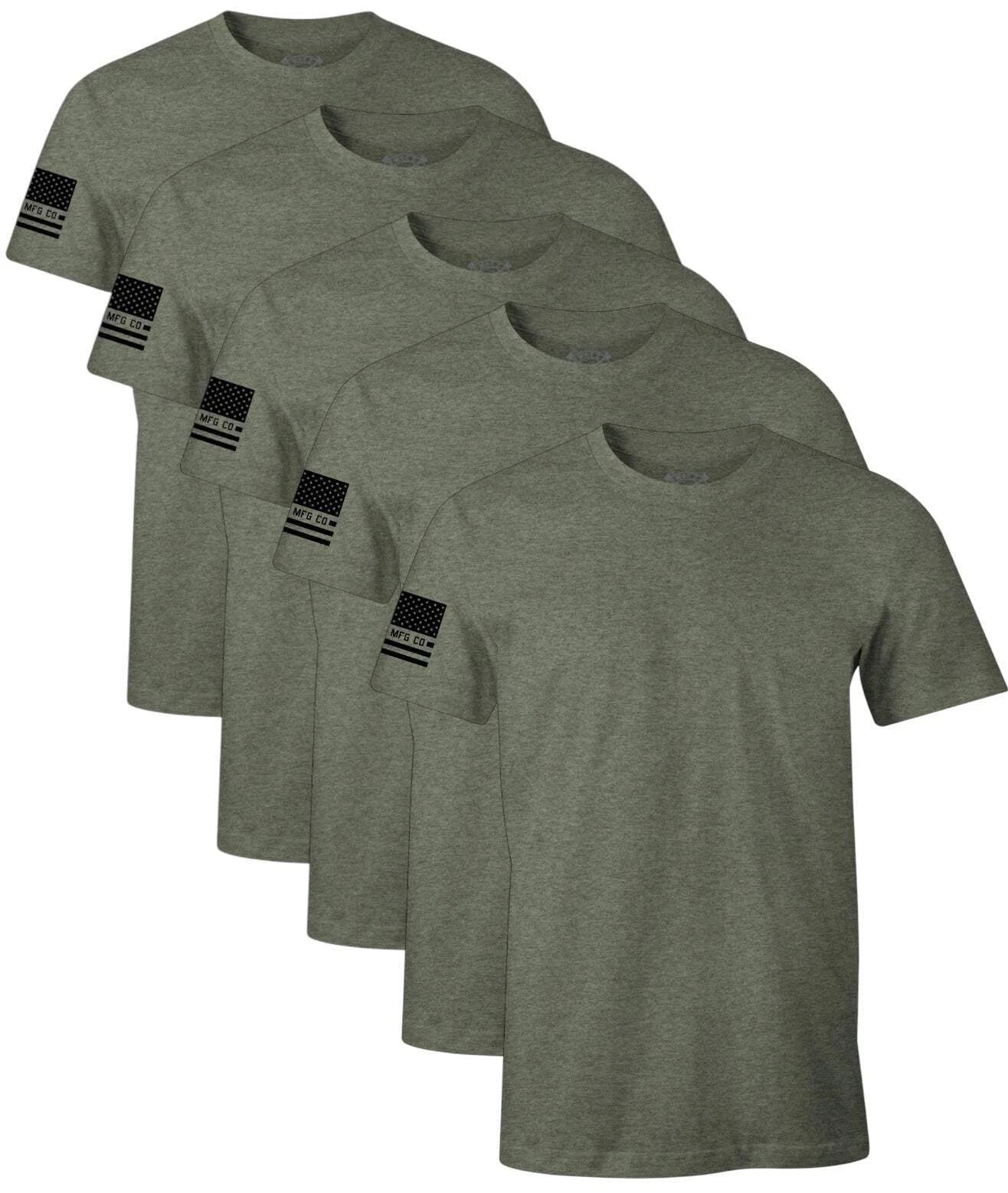 Howitzer Men's T-shirt Standard Basic Packs Olive Heather Military Grunt