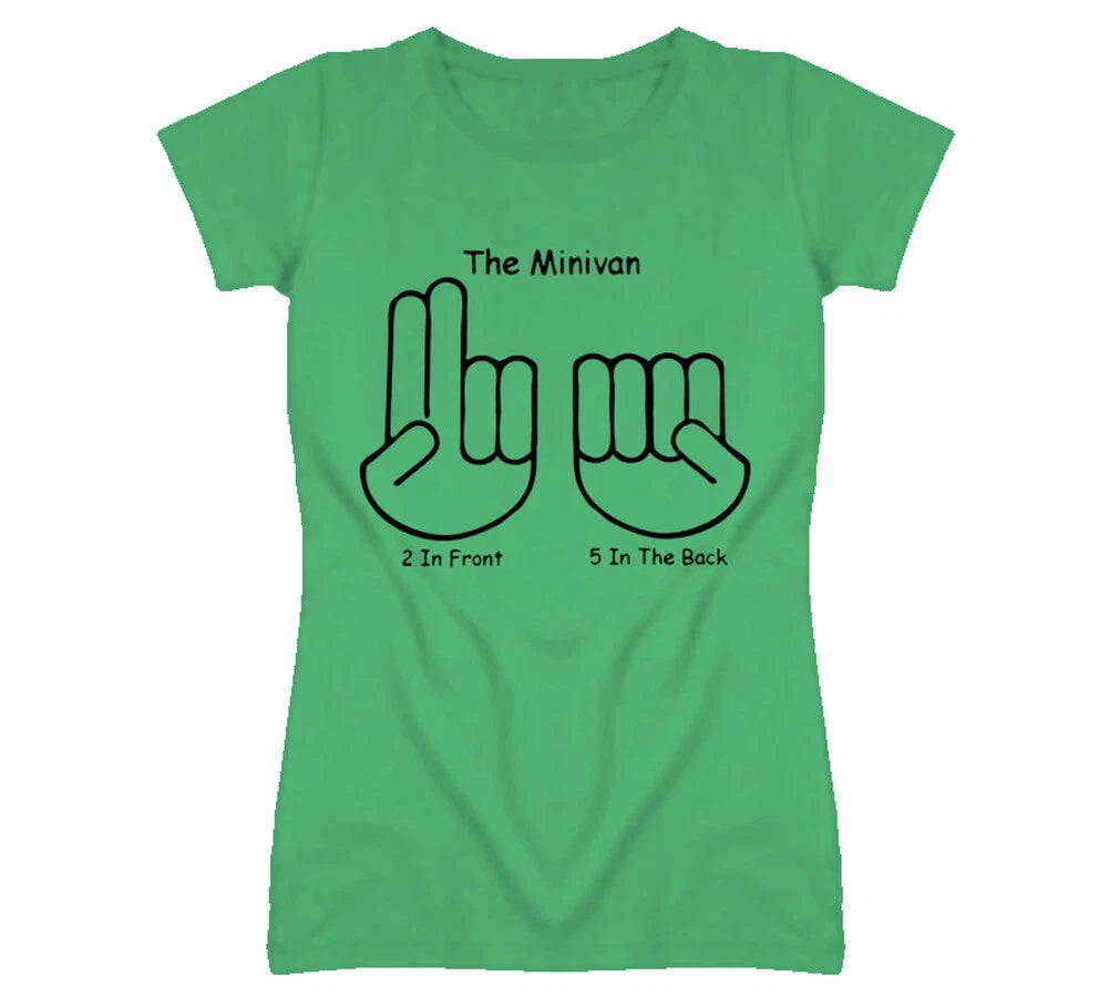 The minivan hand sign two in front five in the back T Shirt