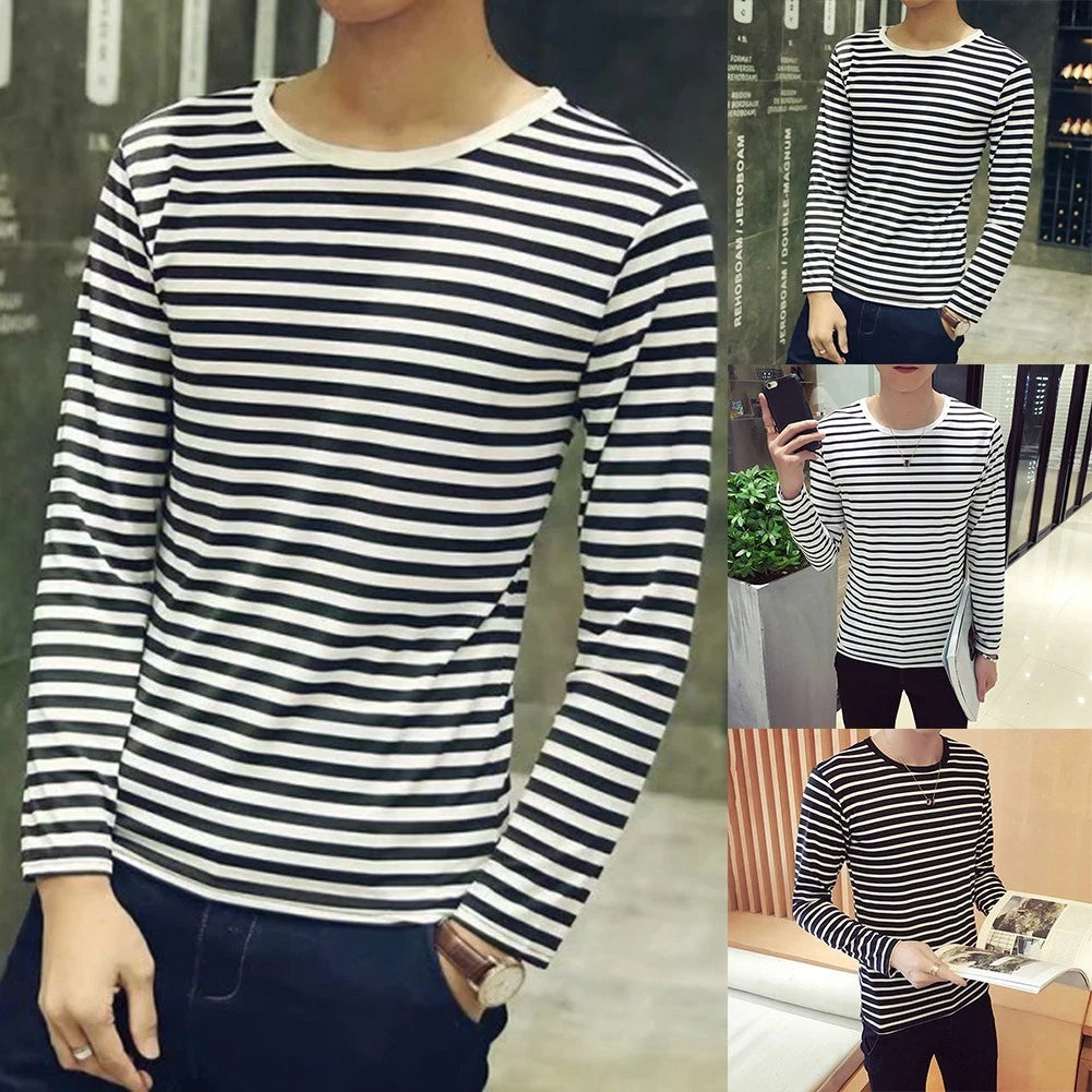 Fashionable Design Korean Casual Tops Lightweight Feel O-neck Neckline