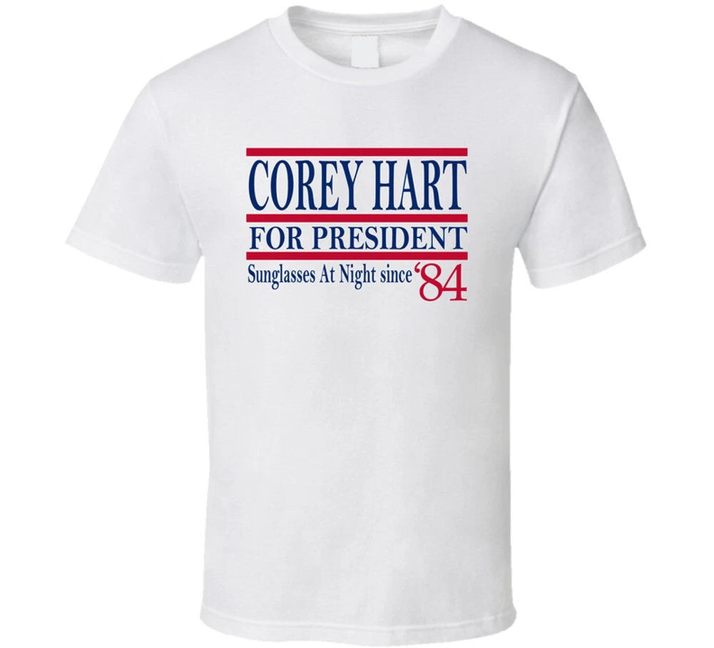 Corey Hart For President Sunglasses At Night Since 1984 Music Fan T Shirt