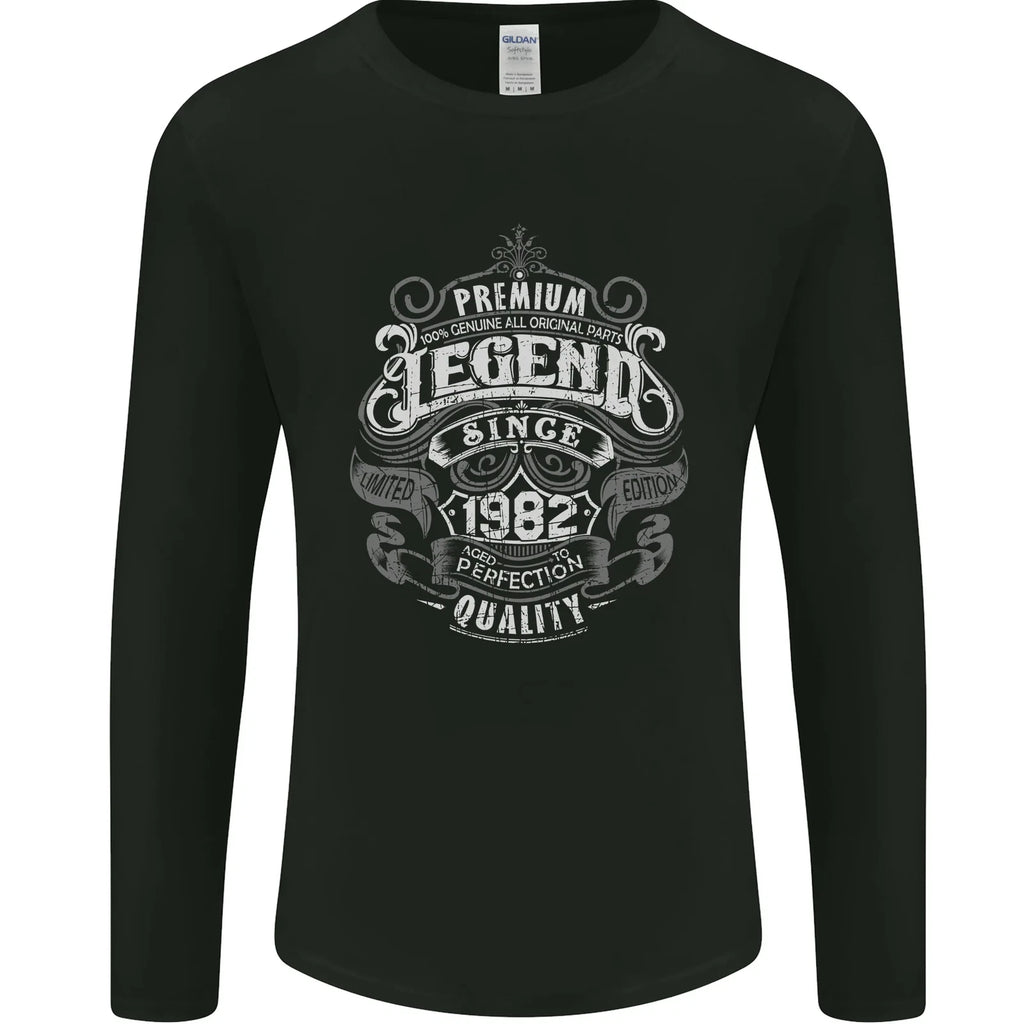Premium Legend 44th Birthday 1982 Mens Long Sleeve T-Shirt