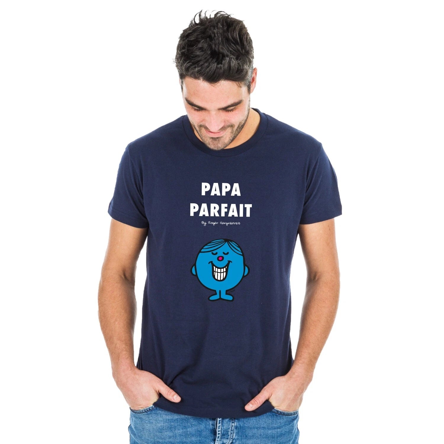 Men's Short Sleeve T-Shirt PAPA PARFAIT 2 Navy Blue