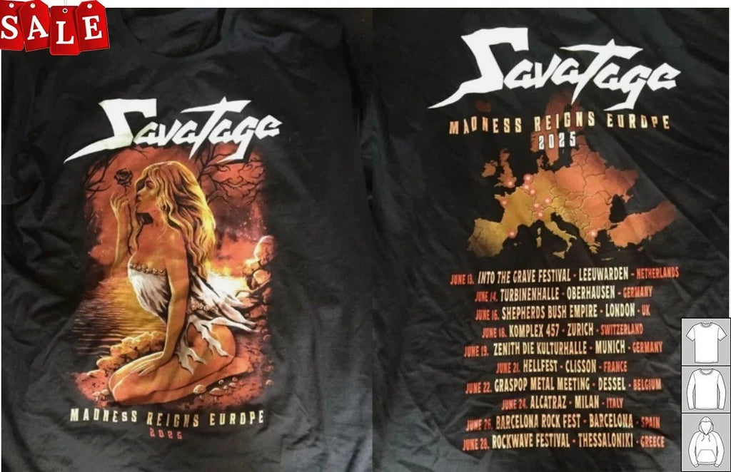 Hot Savatage Music Live On Stage Gift For Fans Unisex S-5XL Shirt TK1096