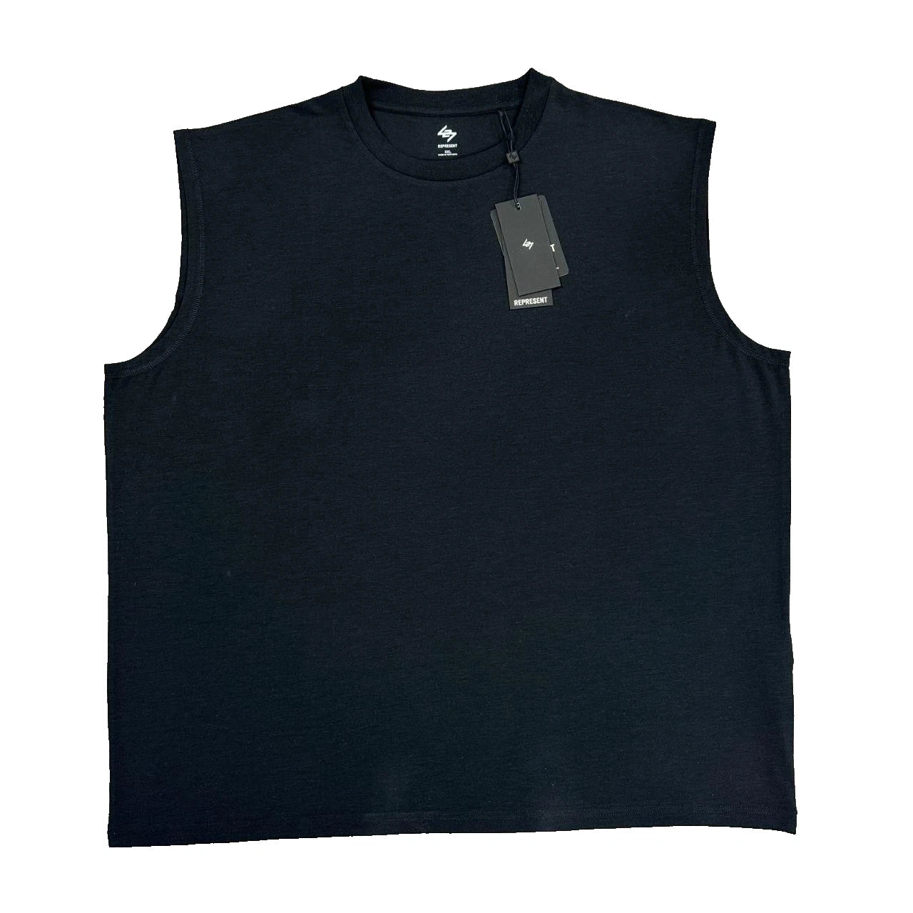 Represent 247 DNA Black Oversized Tank Vest Mens - Size XXL