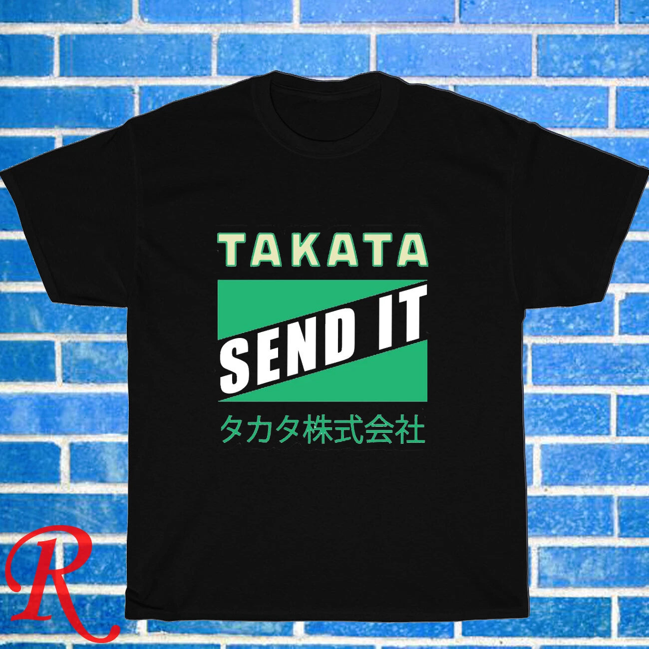New Send It - TAKATA Logoo Black/Grey/Navy/White Size S-5XL Unisex T-Shirt