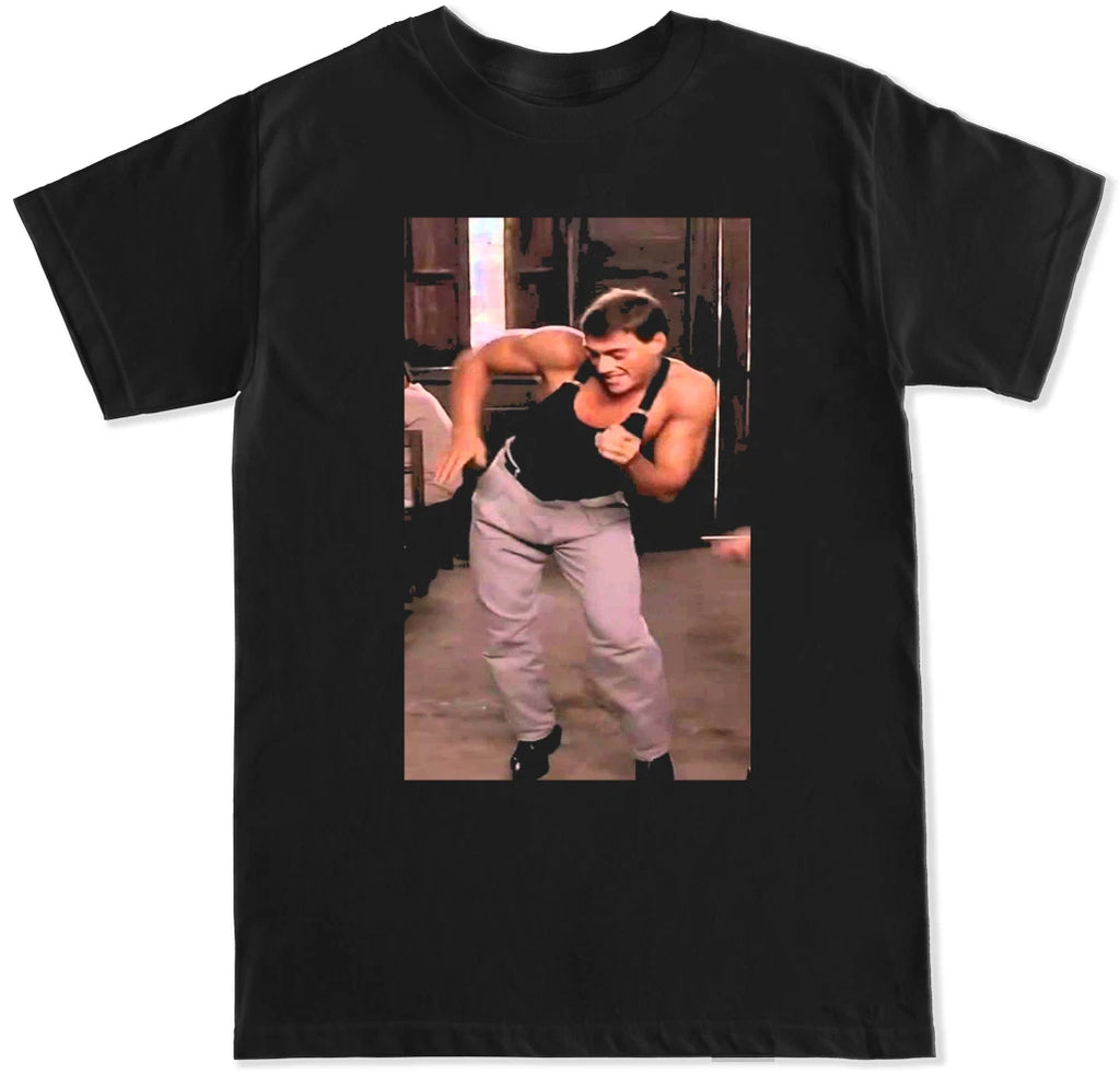 VAN DANCE DAMME MOVIE CLASSIC RETRO EDM KICKBOXER FILM FUNNY HUMOR MEN'S T SHIRT