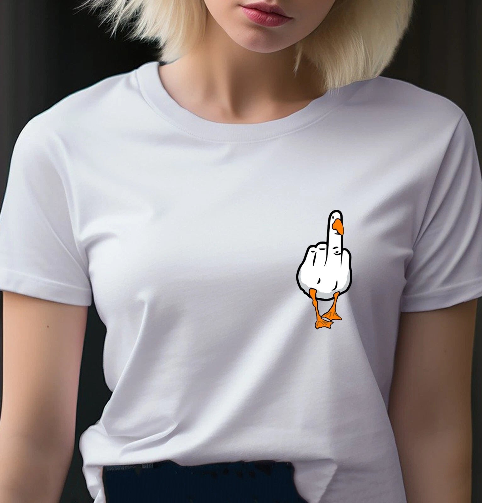 Unisex T-shirt - Duck You CREST - Original Funny Novelty Summer Couple Student