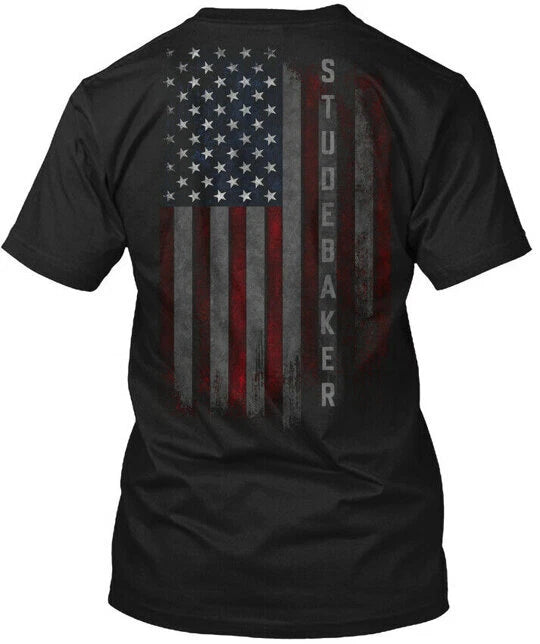 Studebaker Family American Flag Tee T-Shirt Made in the USA Size S to 5XL